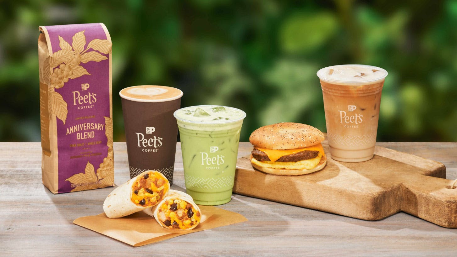 Spring 2024 Retail Launch Image of seasonal food and drinks